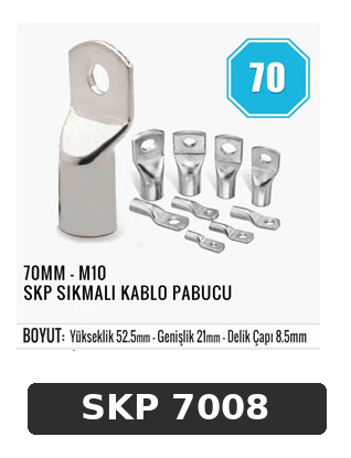 70MM - M10 SKP SIKMALI KABLO PABUCU