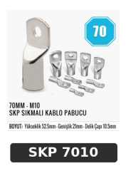70MM - M10 SKP SIKMALI KABLO PABUCU