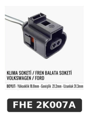 KLİMA SOKETİ / FREN BALATA SOKETİ VOLKSWAGEN / FORD