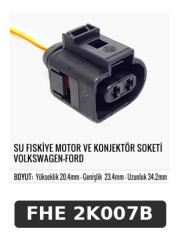 SU FISKİYE MOTOR VE KONJEKTÖR SOKETİ VOLKSWAGEN-FORD
