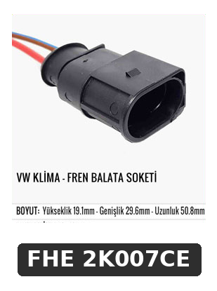 VW KLİMA - FREN BALATA SOKETİ