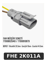 FAN MÜŞÜR SOKETİ 7100802640 / 7700810879
