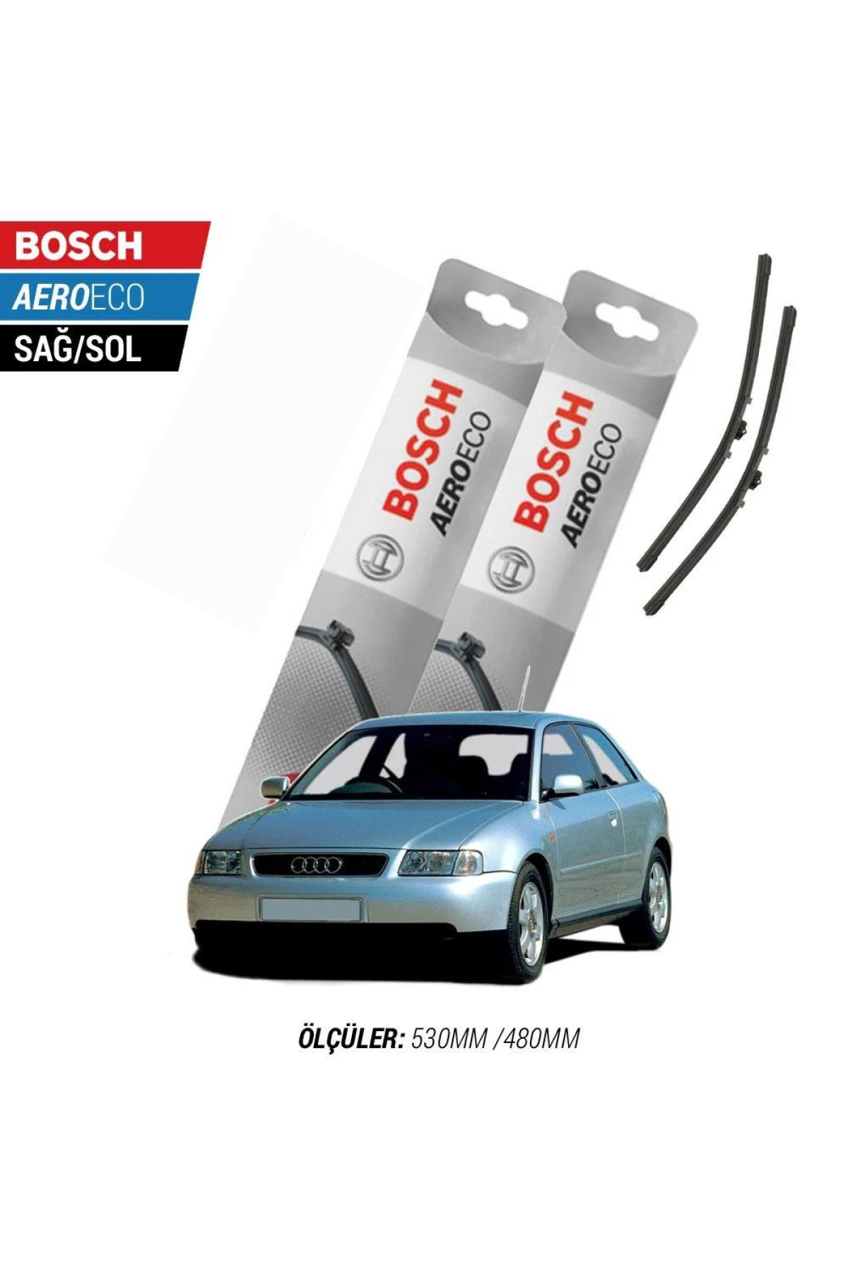 Audi A3 2011 Model Bosch Aeroeco Muz Silecek Takımı