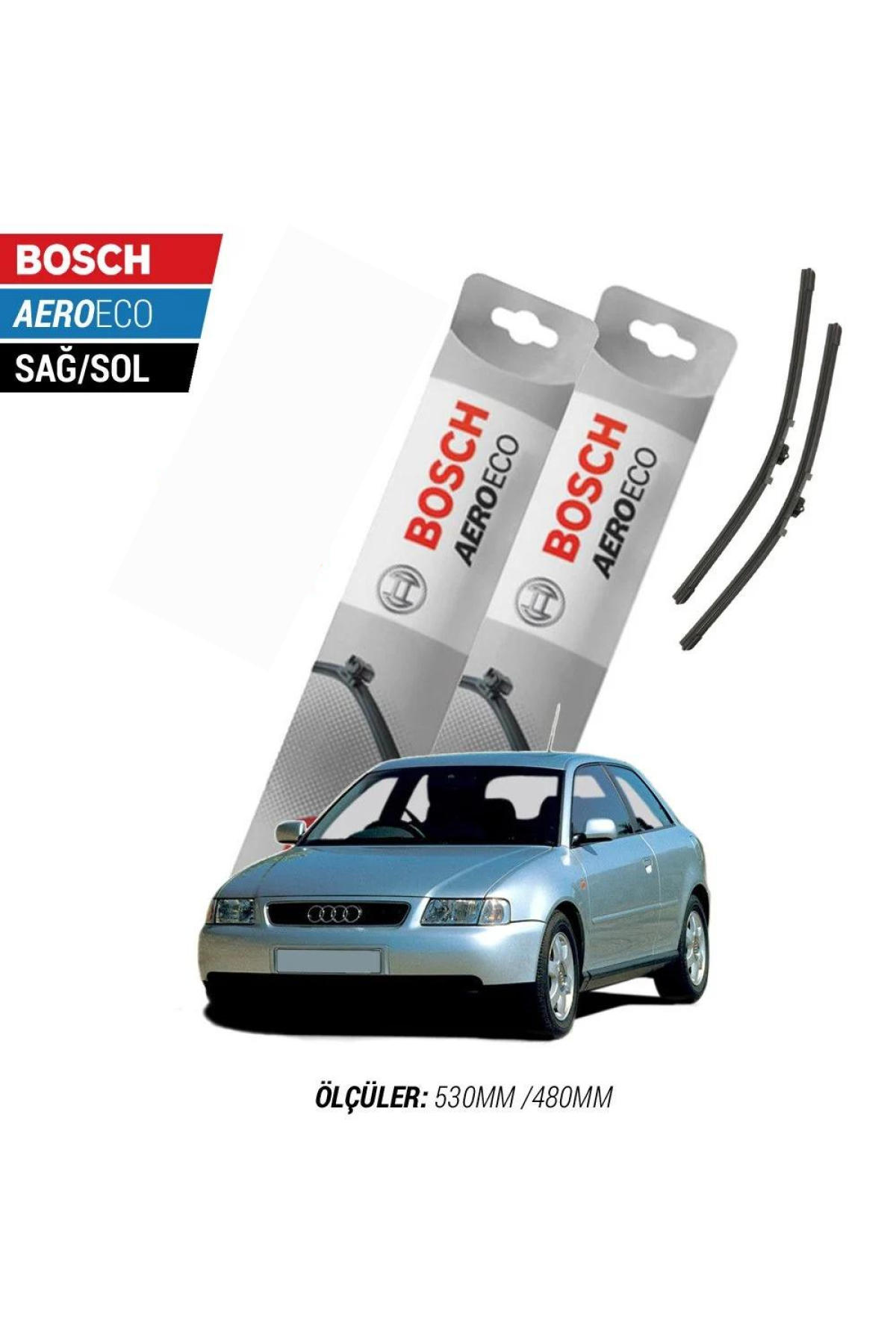 Audi A3 2015 Model Bosch Aeroeco Muz Silecek Takımı