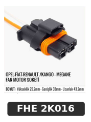OPEL-FİAT-RENAULT /KANGO - MEGANE FAN MOTOR SOKETİ