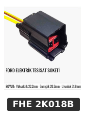 FORD ELEKTRİK TESİSAT SOKETİ