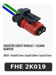 ENJEKTÖR SOKETİ RENAULT / SCANİA KAMYON