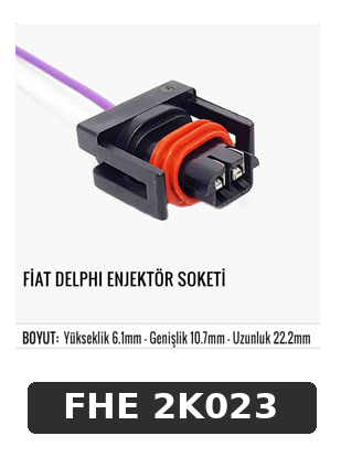FİAT DELPHI ENJEKTÖR SOKETİ