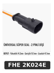 ÜNİVERSAL SÜPER SEAL - 2 PİNLİ DİŞİ