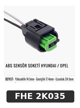 ABS SENSÖR SOKETİ HYUNDAİ / OPEL