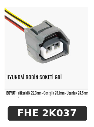 HYUNDAİ BOBİN SOKETİ GRİ