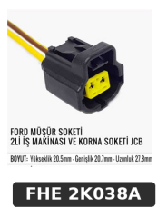 FORD MÜŞÜR SOKETİ 2Lİ İŞ MAKİNASI VE KORNA SOKETİ JCB