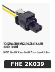 VOLKSWAGEN PARK SENSÖR VE KALEM BOBİN SOKETİ