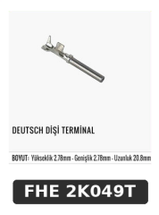 DEUTSCH DİŞİ TERMİNAL
