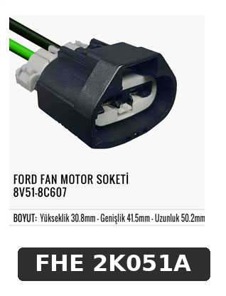 FORD FAN MOTOR SOKETİ 8V51-8C607