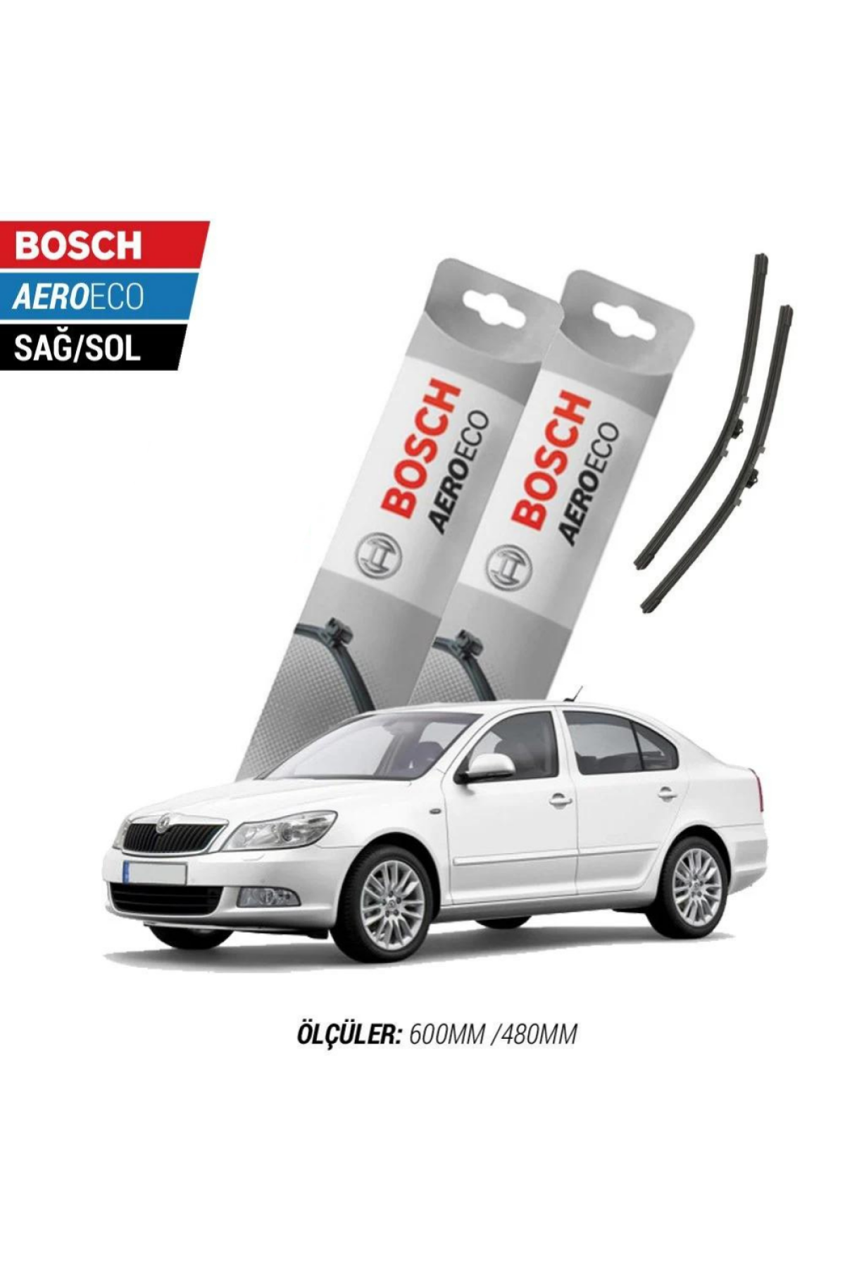 Skoda Octavia 2009 Model Bosch Aeroeco Muz Silecek Takımı