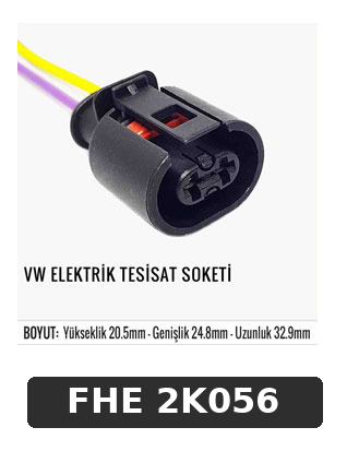 VW ELEKTRİK TESİSAT SOKETİ