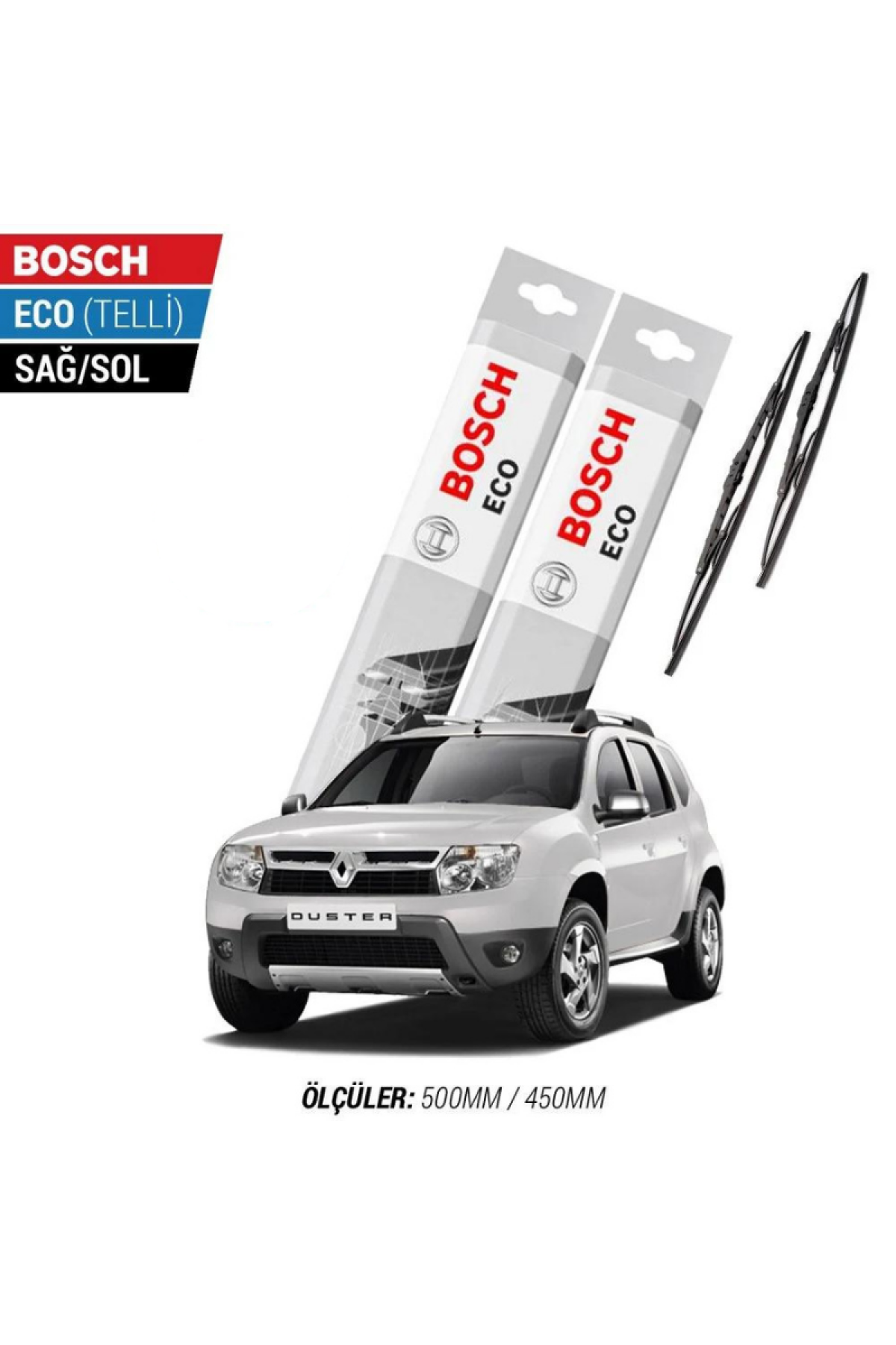 Dacia Duster 2012 Model Silecek Takımı Bosch Eco (Telli)