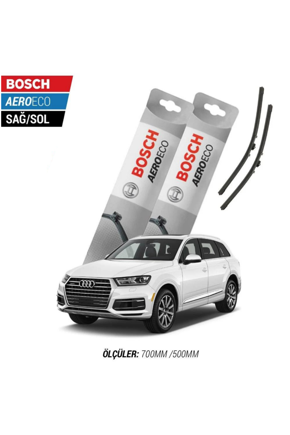 Audi Q7 2007 Model Bosch Aeroeco Muz Silecek Takımı