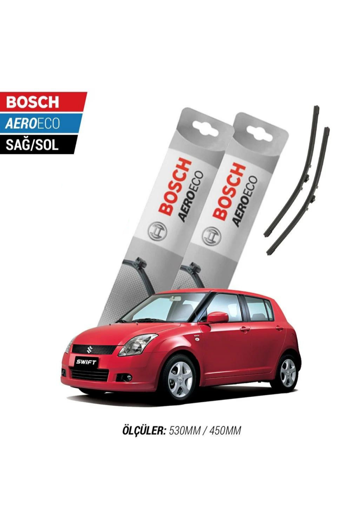 Suzuki Swift 2007 Model Bosch Aeroeco Muz Silecek Takımı